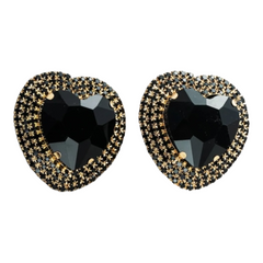 Giant Heart Stud Earrings