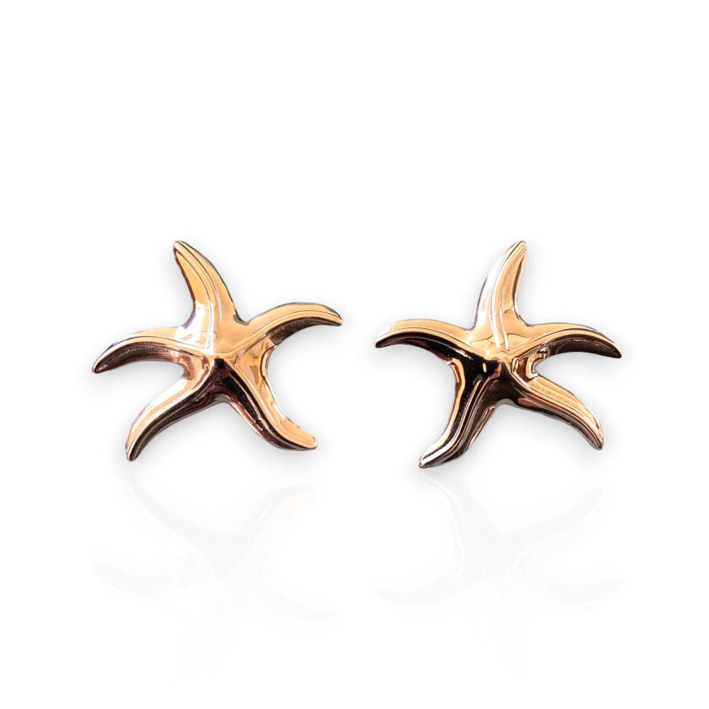 Starfish Stud Earrings Stainless Steel