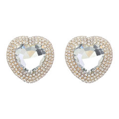 Giant Heart Stud Earrings