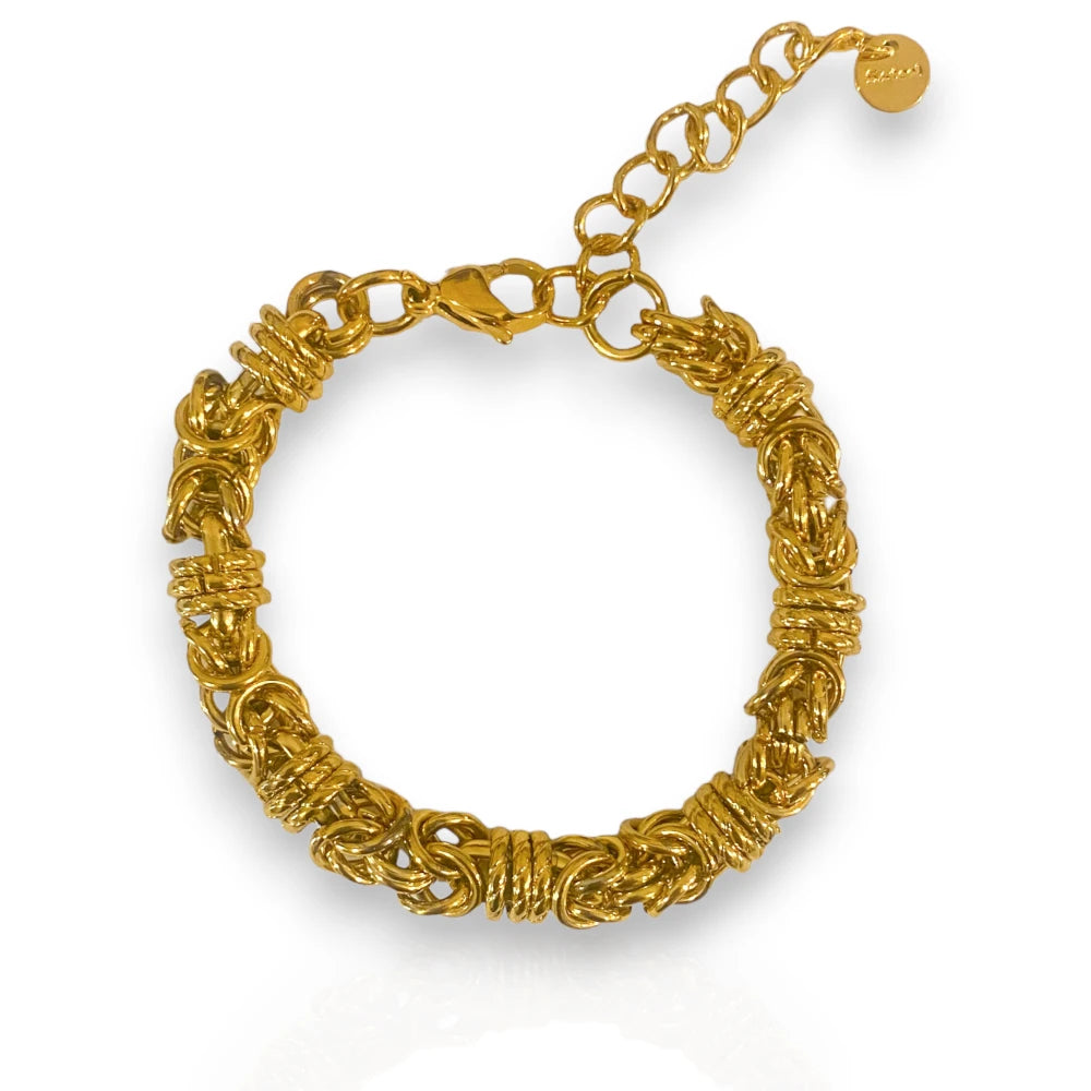 Vicenza Bracelet stainless steel- Gold