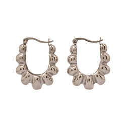 Harper Earrings stainless steel oval hoops