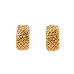 Olivia Earrings stainless steel hoops-gold