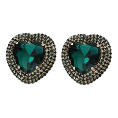 Giant Heart Stud Earrings