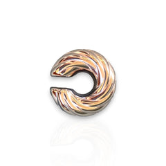 Glazed Donut Ear Cuff Stainless Steel