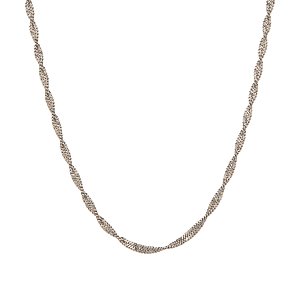 Sissy Twist Chain Necklace stainless steel - silver