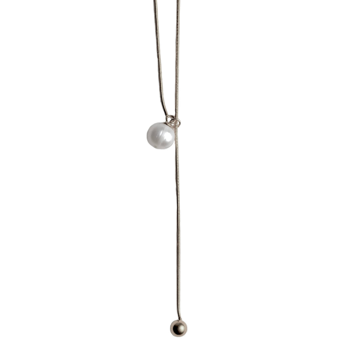 Layla Necklace Stainless Steel Pearl