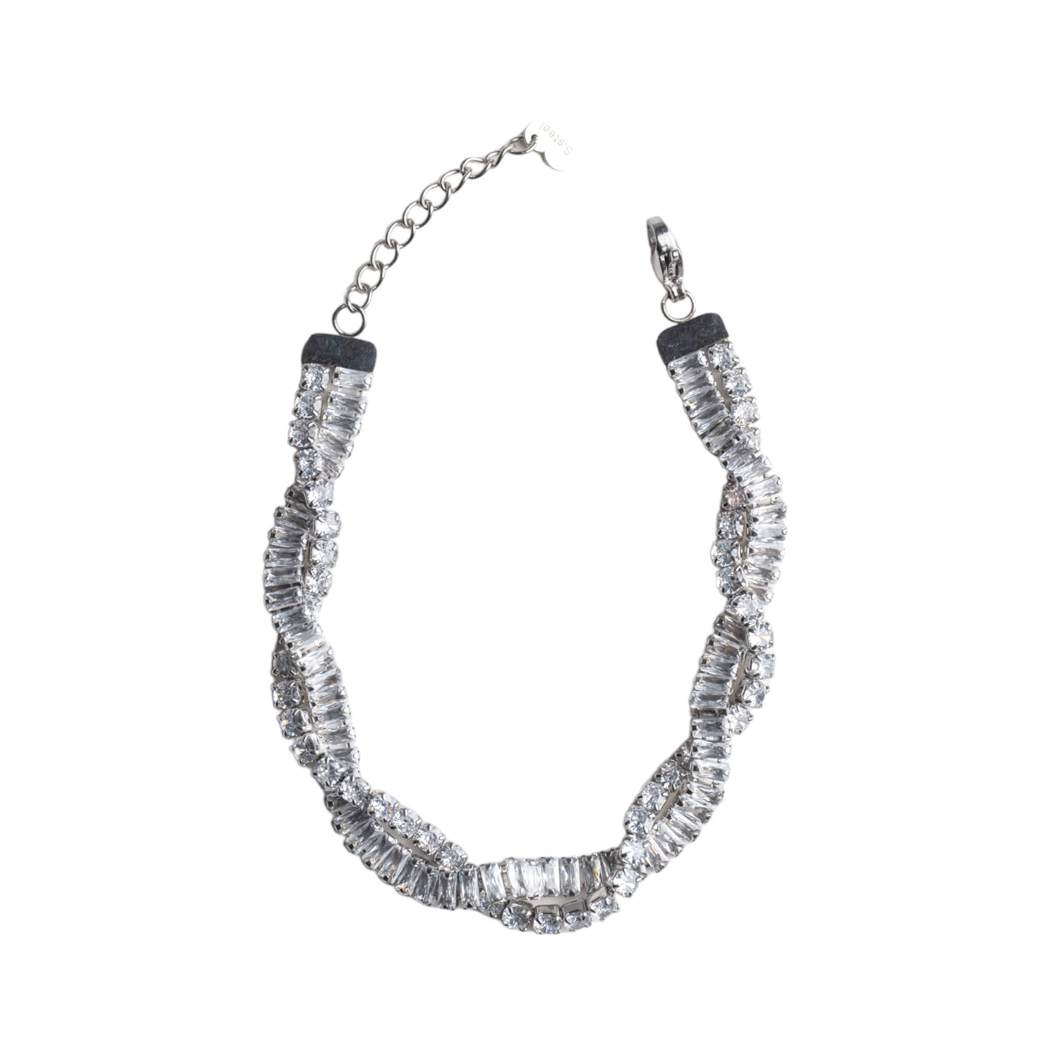 Serina Stainless Steel Bracelet Crystal Zircon