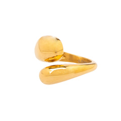 Gillian Chunky Ring stainless steel - gold