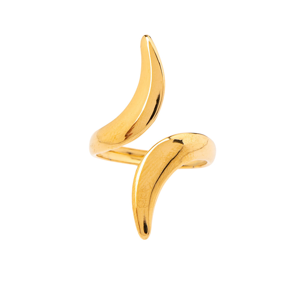 Beatrice Ring stainless steel - gold