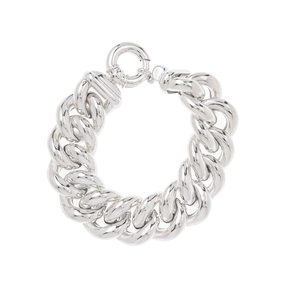 Chunky Chain Bracelet Sterling Silver 925