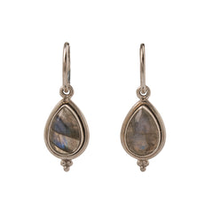 Labradorite Hoops Sterling Silver 925