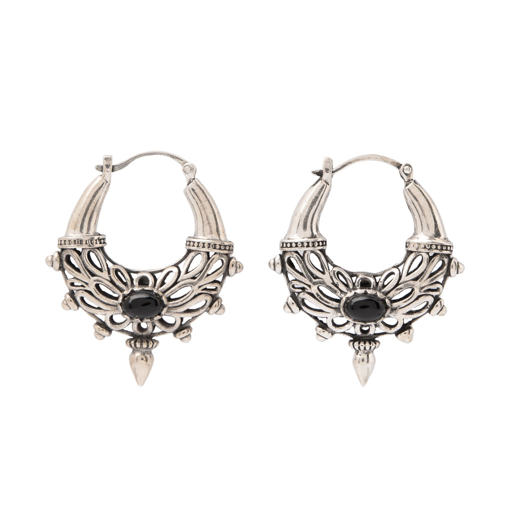 Inka Earrings Gemstones Sterling Silver 925